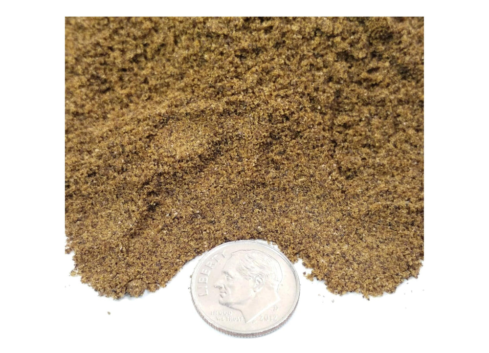 Aquatic Foods Inc. ingredients closeup shows krill, spirulina and marine protein for balanced nutrition.