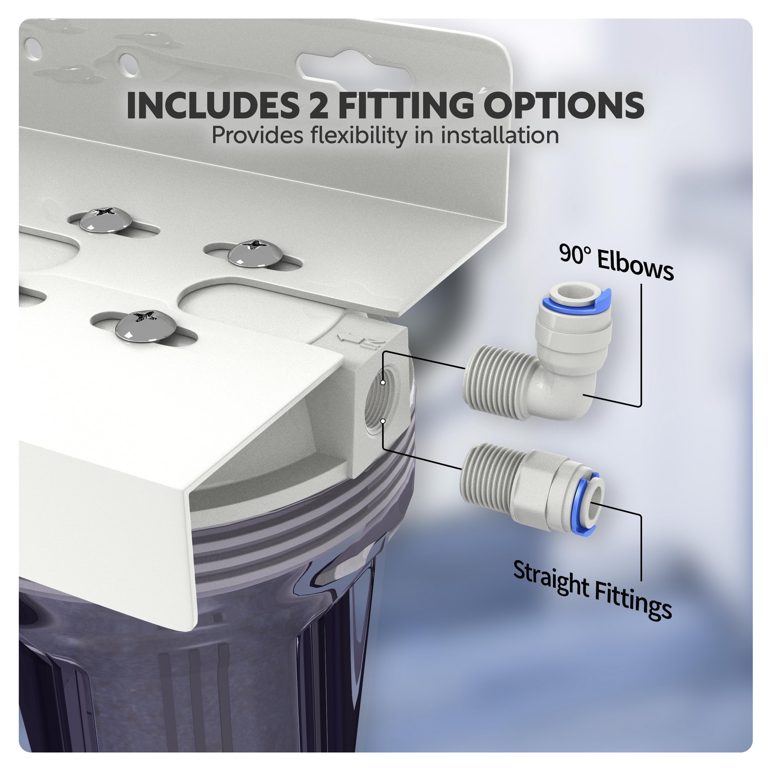 Aquatic Life easy RO installation with four feet of tubing