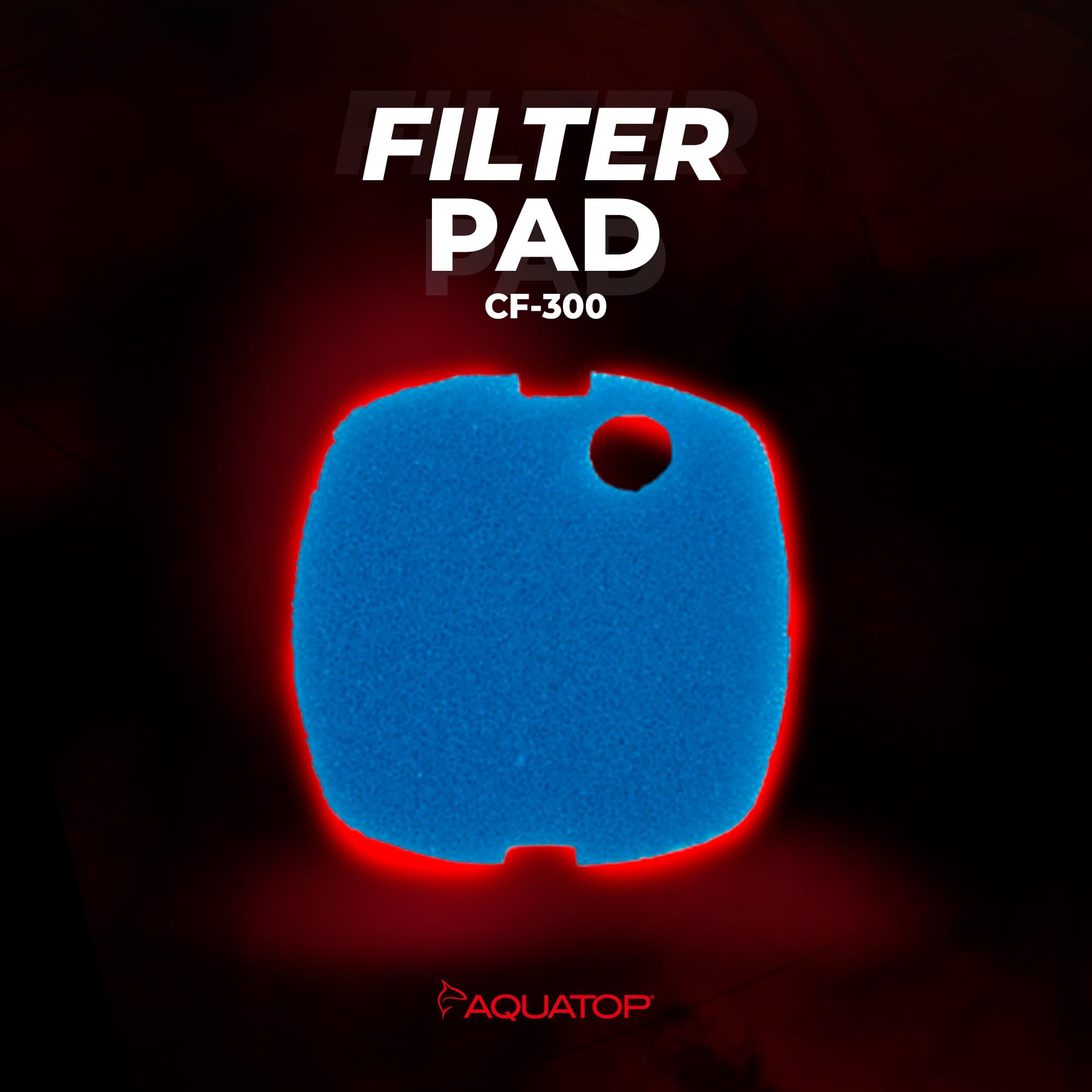 Aquatop coarse filter sponge installation step close-up highlighting easy setup.