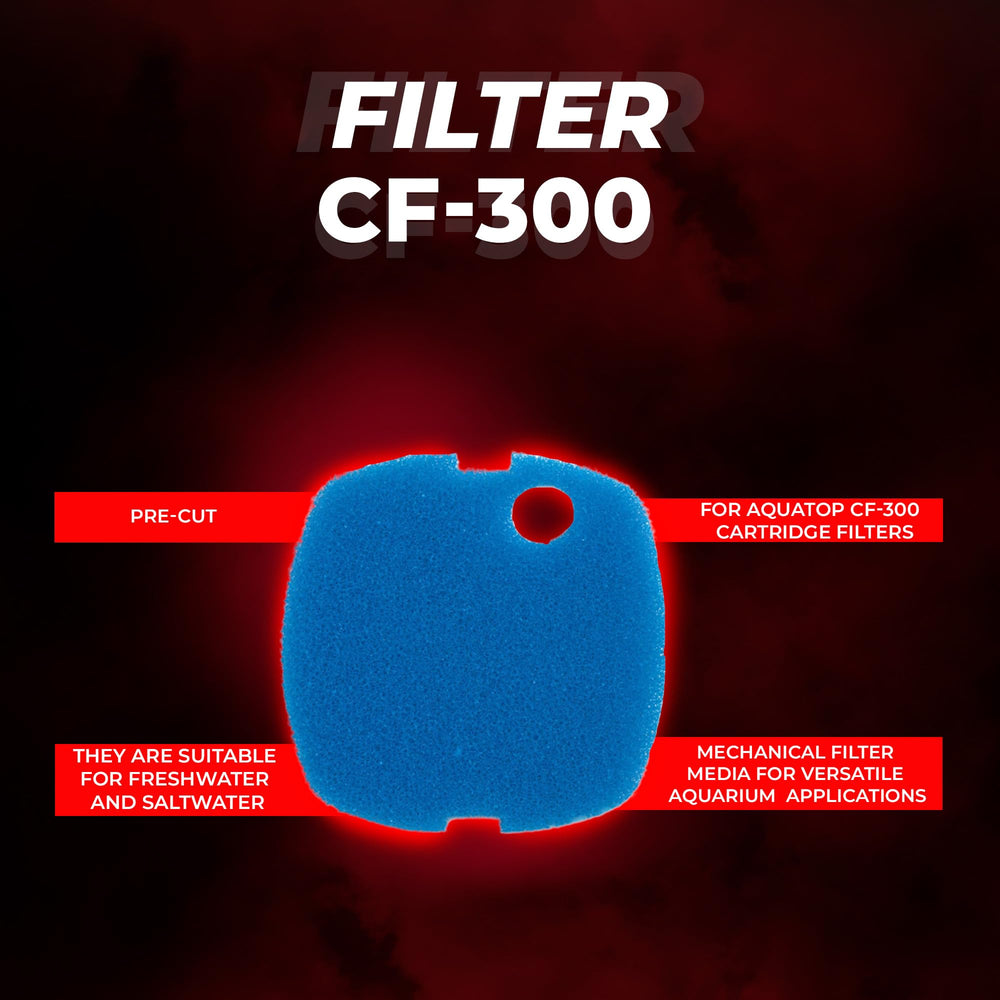 Aquatop sponge ready for saltwater use supporting durable filtration.