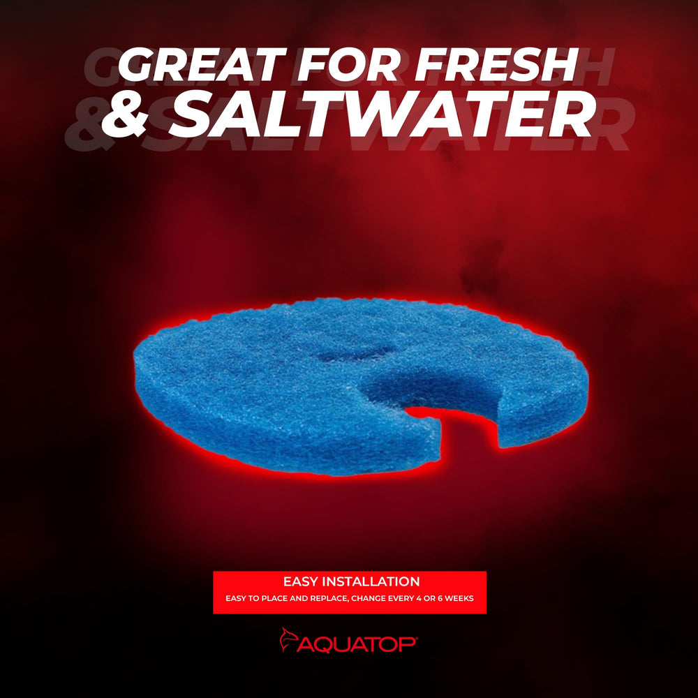 Aquatop pack of 2 sponge during maintenance enabling quick replacement.