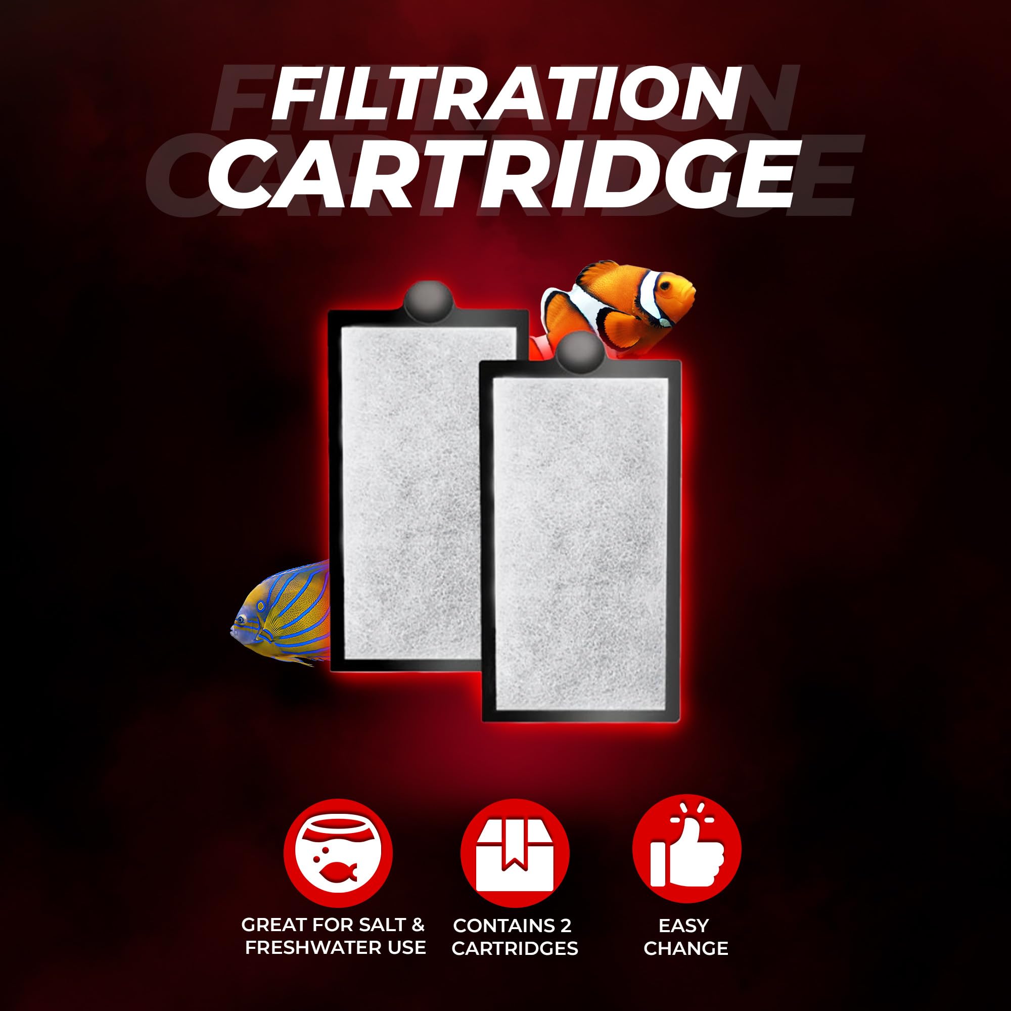 Aquatop Pisces durable cartridge construction ensures long-lasting filtration.