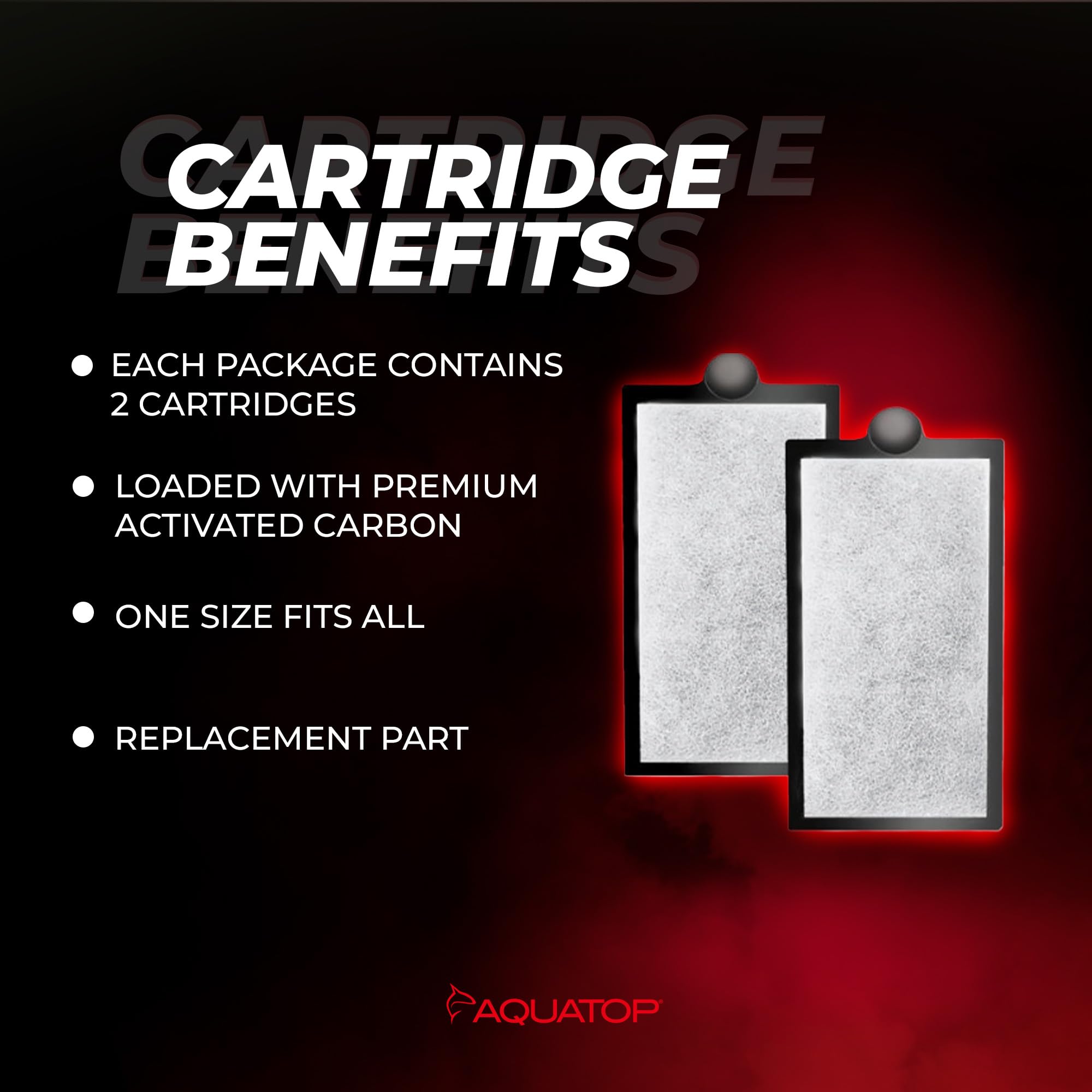 Aquatop Pisces easy-installation cartridge being replaced for hassle-free maintenance.