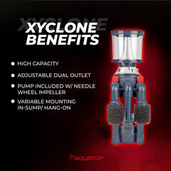 Aquatop Xyclone PS-370 compatible with rims up to 5/8 inch for secure installs