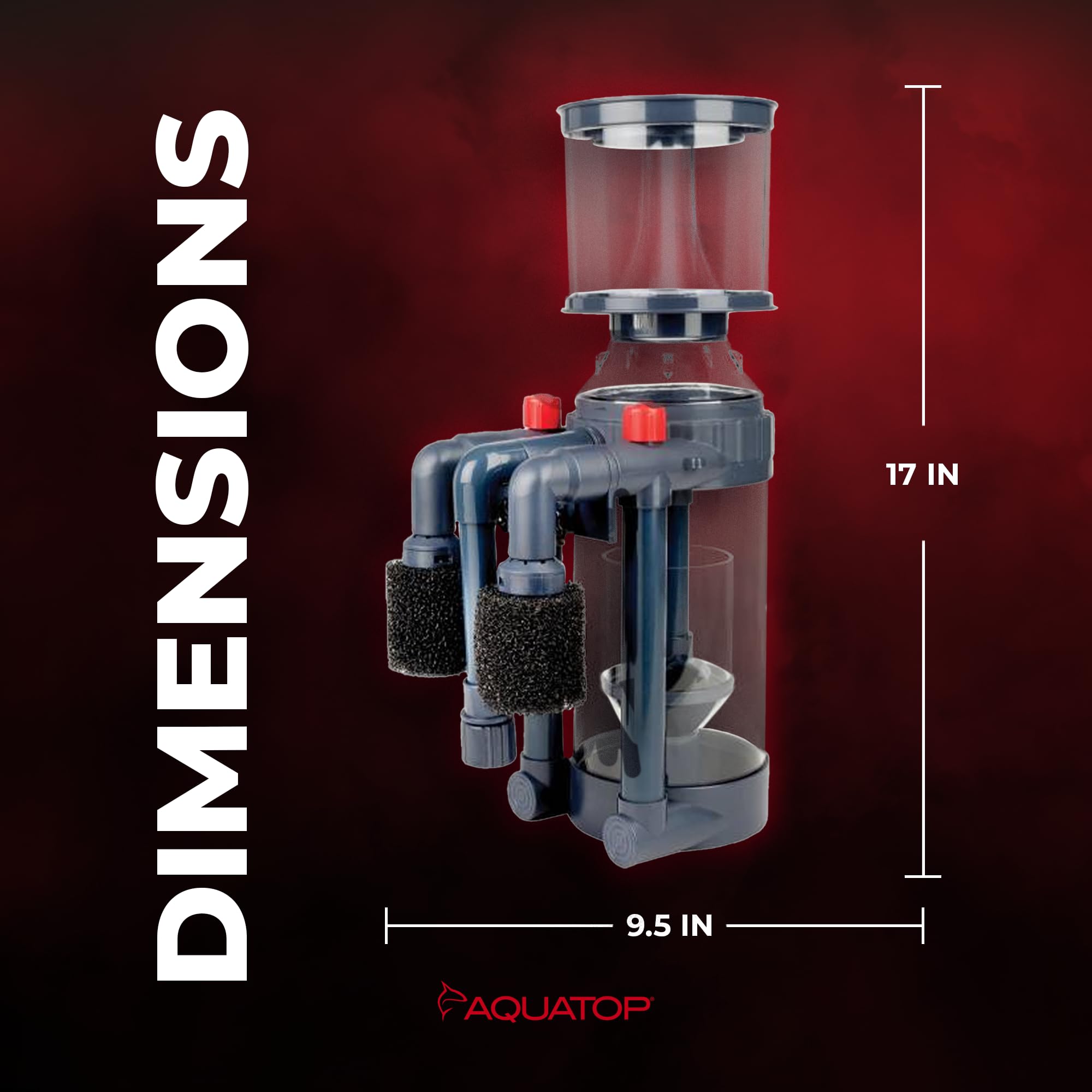 Dual outlets on Aquatop PS-370 allow adjustable output for custom setups