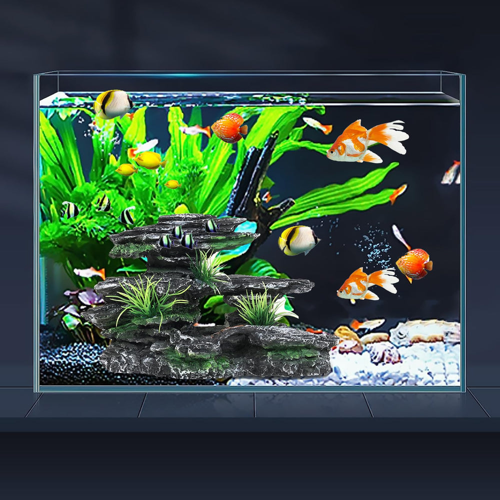 Aquazoo large fish tank decor with a sturdy base.