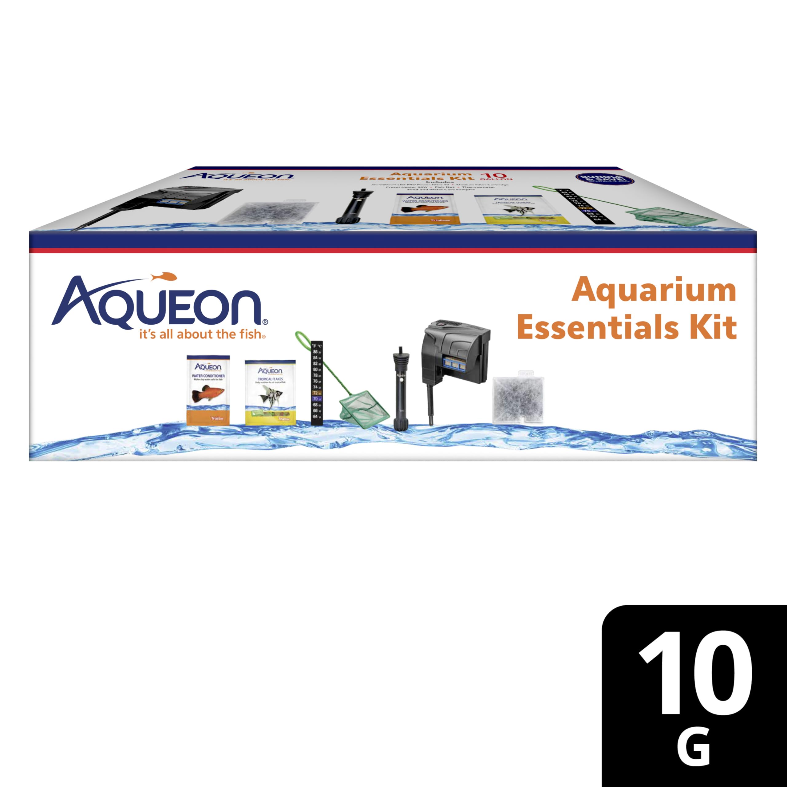 Aqueon beginners setup demonstrating practical 10-gallon readiness