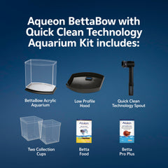 Aqueon BettaBow elevated base for comfortable viewing