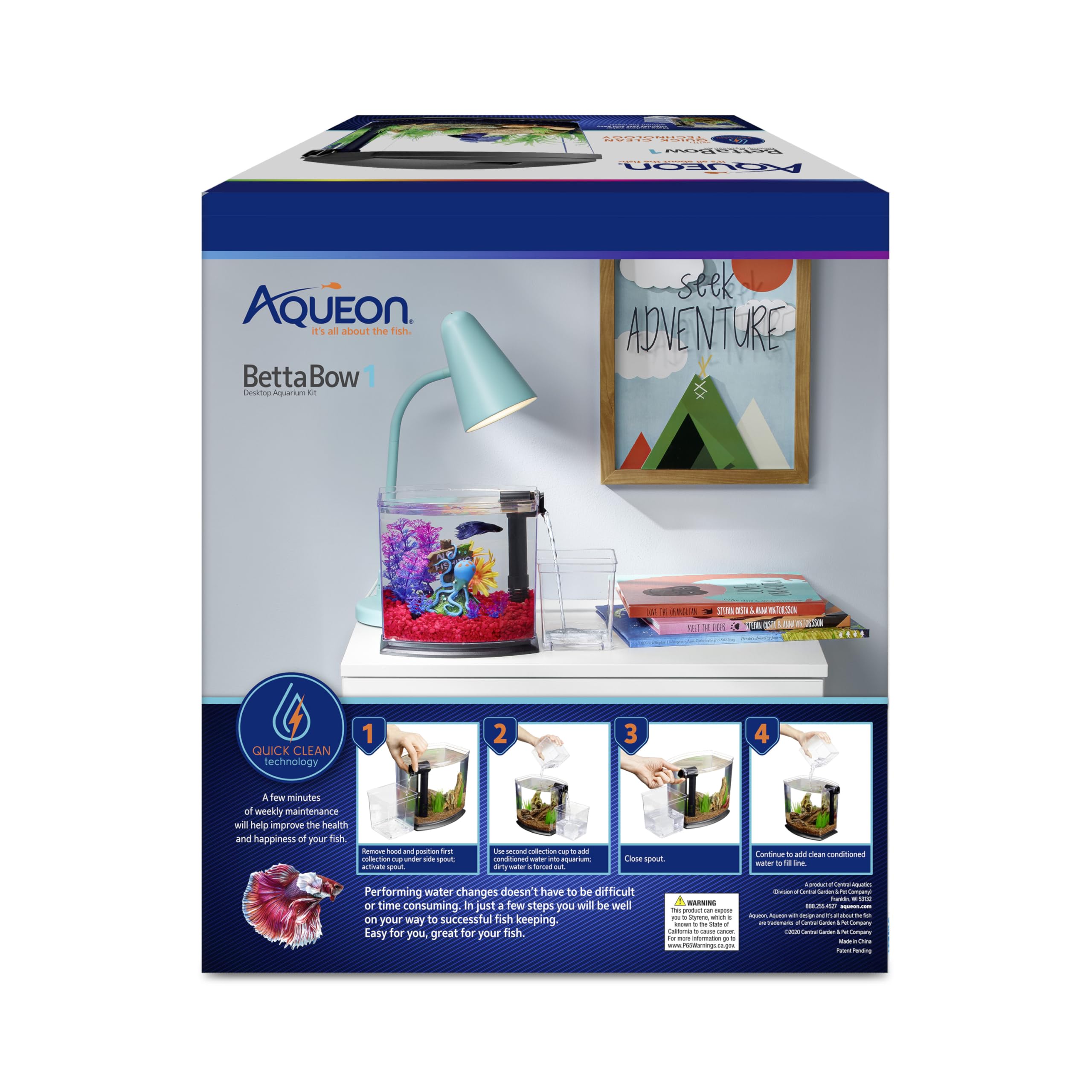 Aqueon BettaBow setup guide helps beginners assemble confidently
