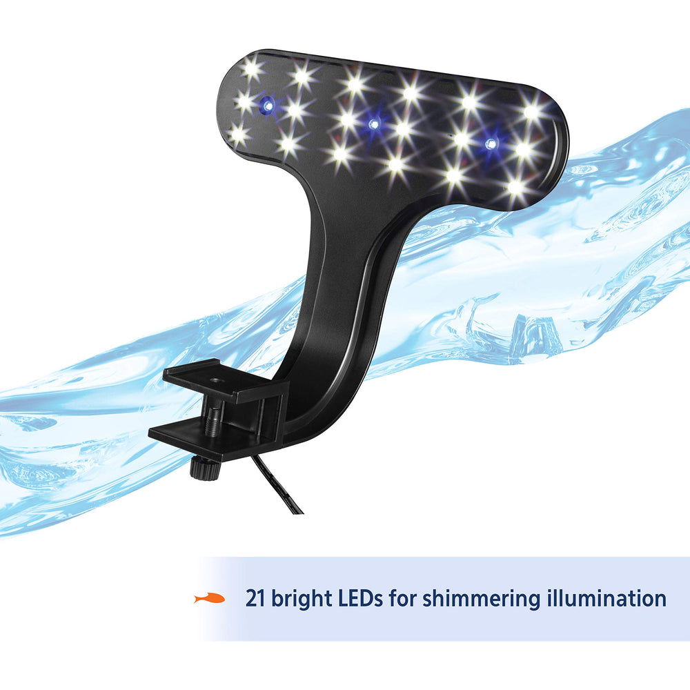 Aqueon blue and white LEDs provide natural color balance for freshwater setups.