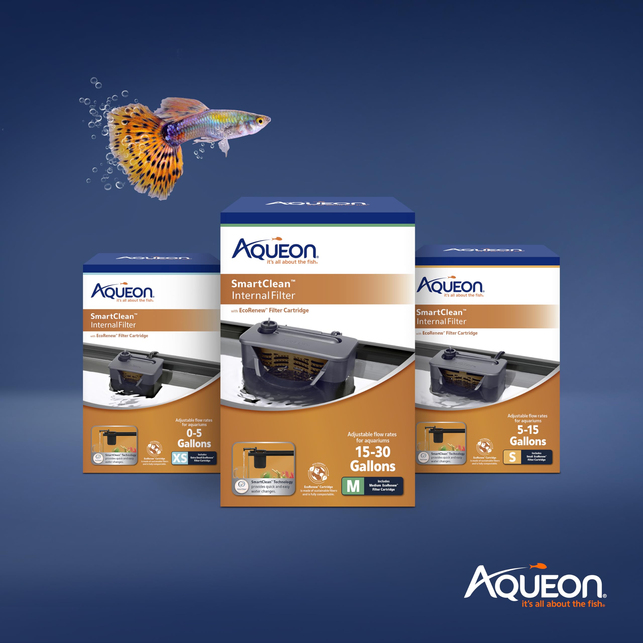 Aqueon QuietFlow supports freshwater and saltwater versatility for many setups.