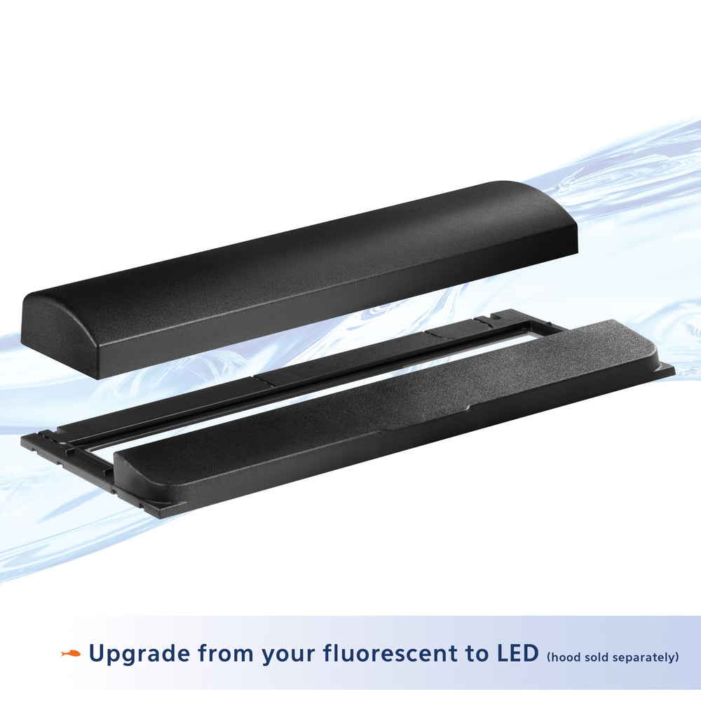 Aqueon LED Strip Light expansion-slot allows adding a second lamp.