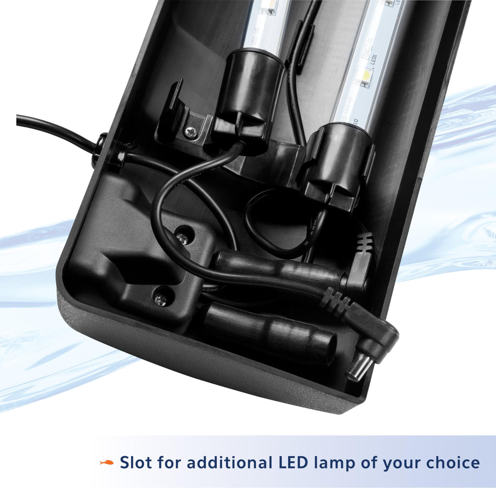 Aqueon LED Strip Light fits multiple aquarium sizes for flexibility.
