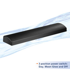 Aqueon LED Strip Light moon glow accent highlights nocturnal ambiance without disturbing fish.