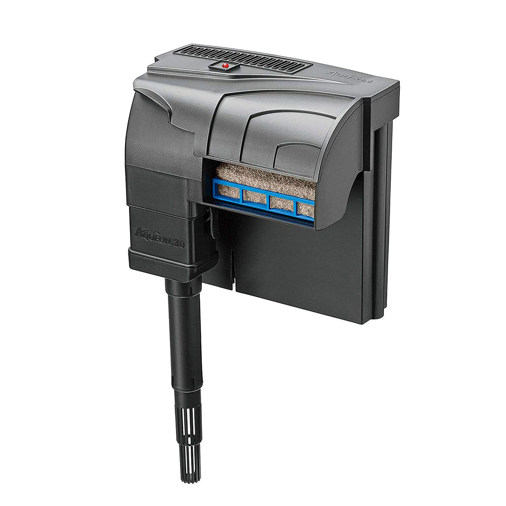 Aqueon QuietFlow 30 LED PRO biological filtration image highlights beneficial bacteria support