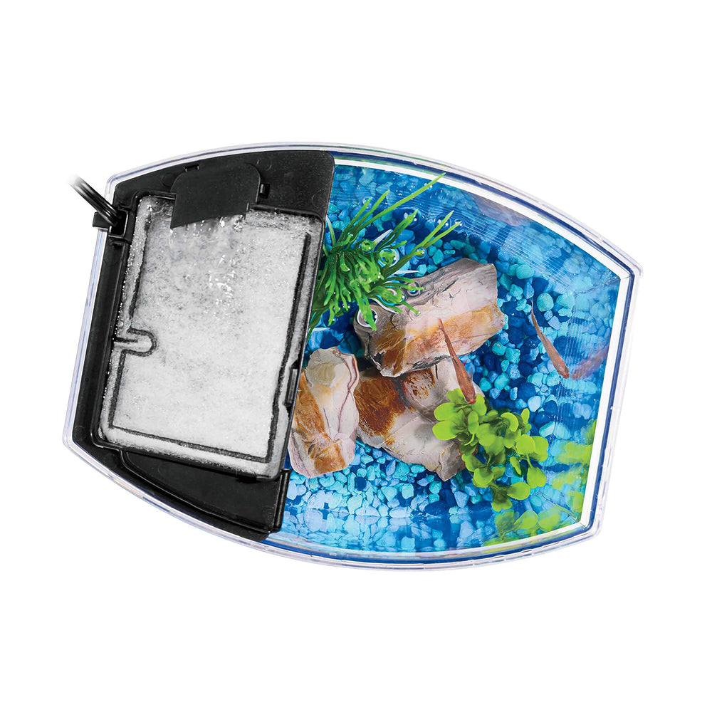 Aqueon quietflow fit small improves compatibility with popular filters.