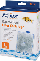Aqueon QuietFlow large cartridge pack for quick replacement and reliable filtration.