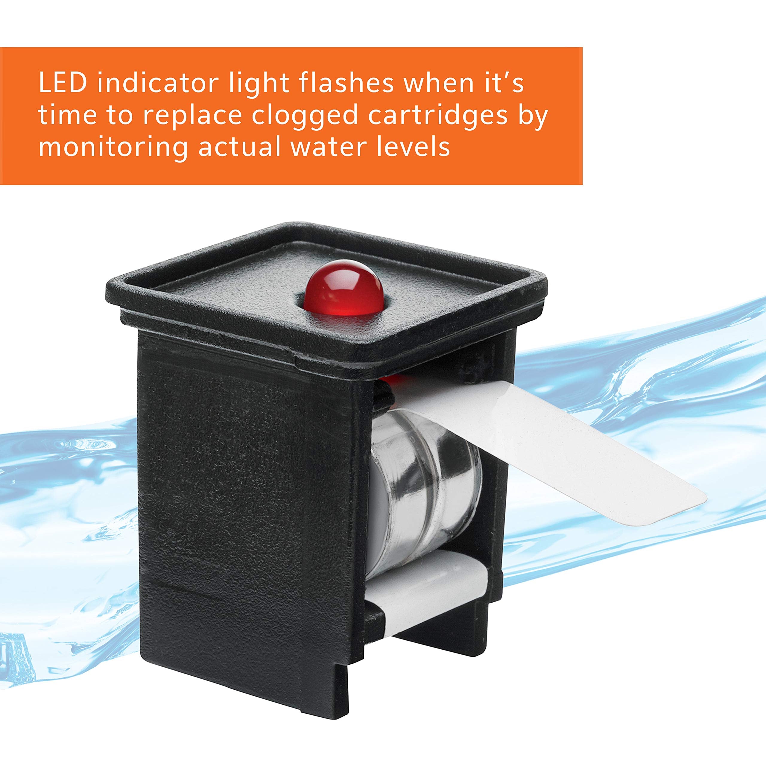 Aqueon QuietFlow 50 LED PRO biological grid supports beneficial bacteria
