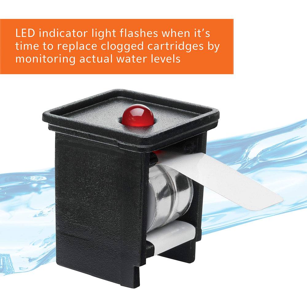 Aqueon QuietFlow 50 LED PRO biological grid supports beneficial bacteria