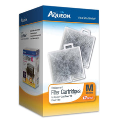 Aqueon Replacement Filter Cartridges pack shows two boxes for convenient replacement and ongoing filtration.