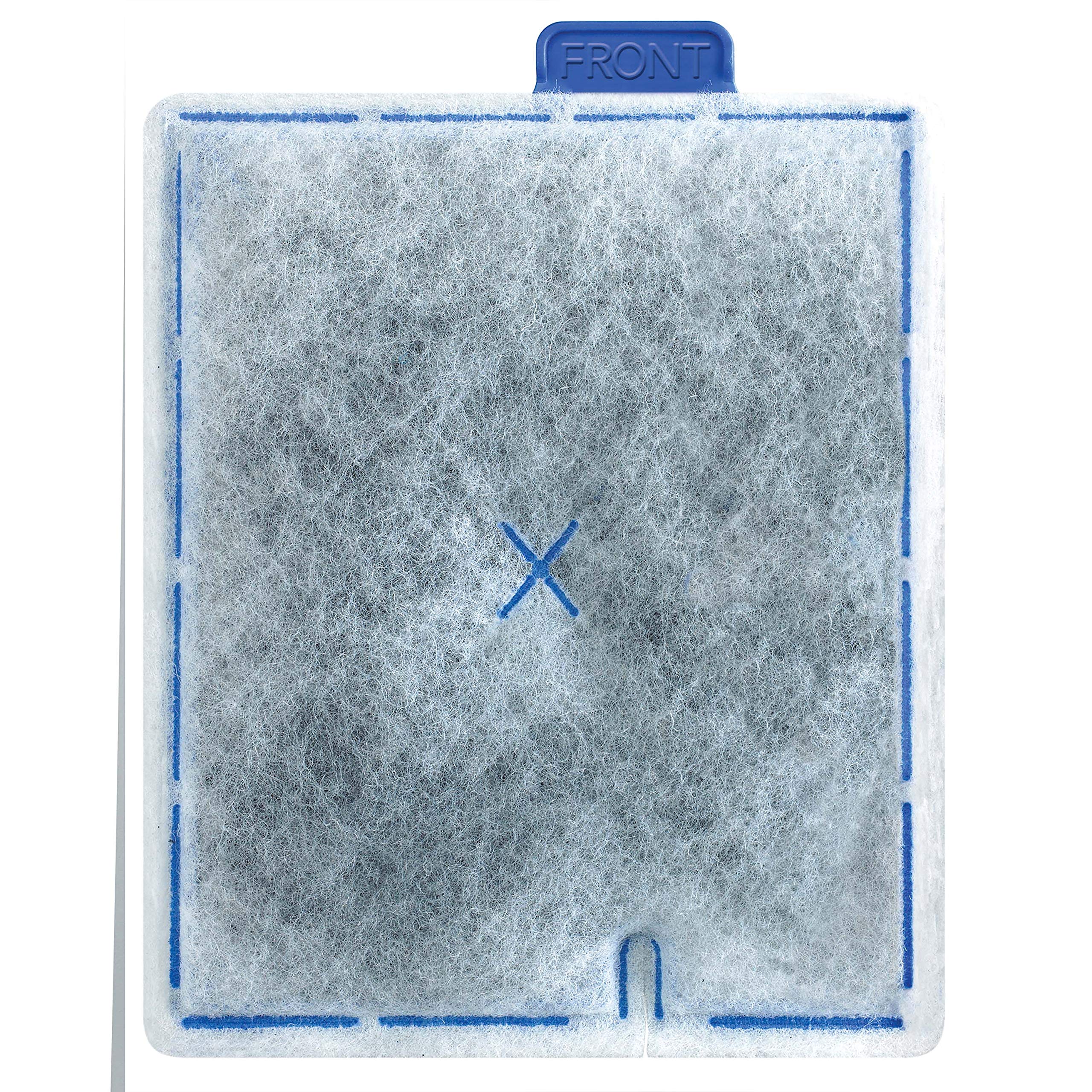 Aqueon Replacement Filter Cartridges Large pack dense floss close-up shows durable filtration surface.