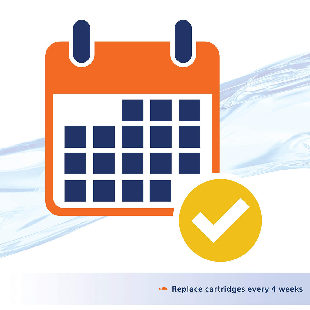 Aqueon Replacement Filter Cartridges Large pack in-tank installation demo shows quick setup.