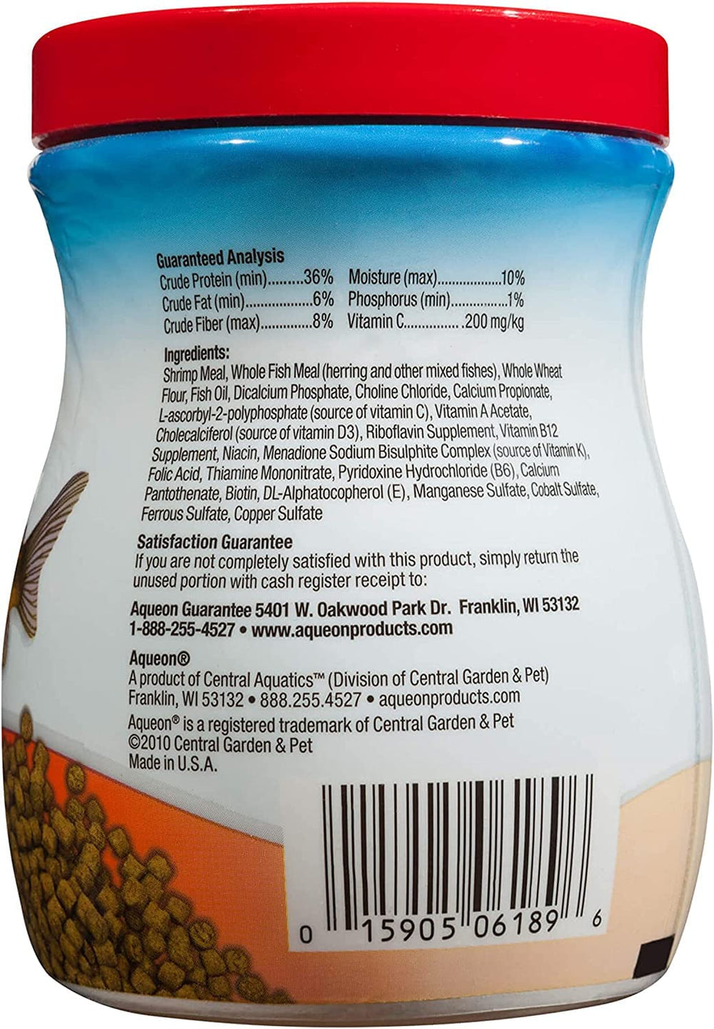 Aqueon Shrimp Pellets sinking pellets ideal for tank bottom