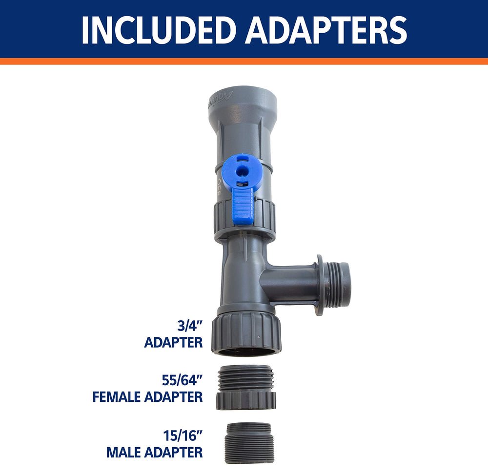 Aqueon Water Changer 50ft hose extends reach for larger tanks