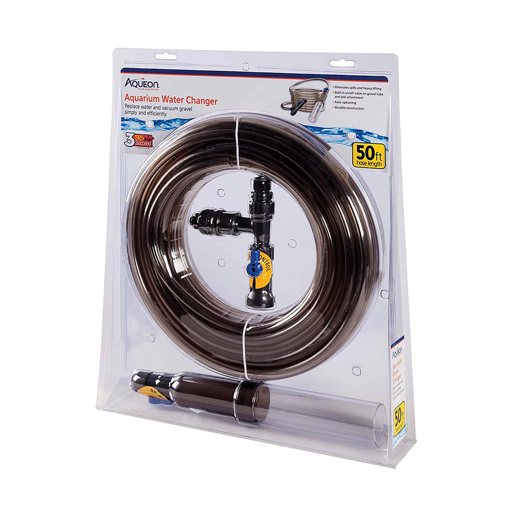 Aqueon Water Changer faucet attachment enables spill-free setup for easy changes