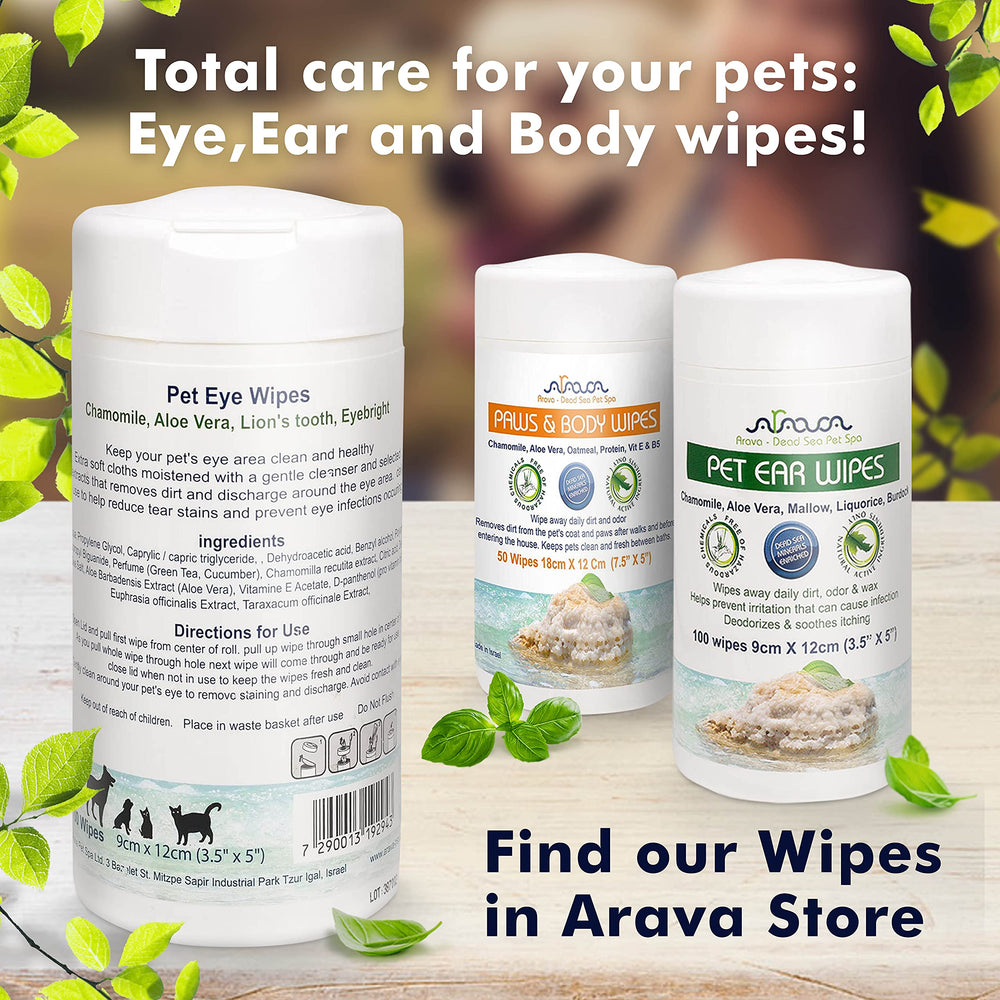 Close-up of Arava wipe texture for gentle eye cleaning
