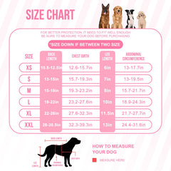 Arblina dog recovery suit back-zip pink demonstrates secure fit for post-surgery use