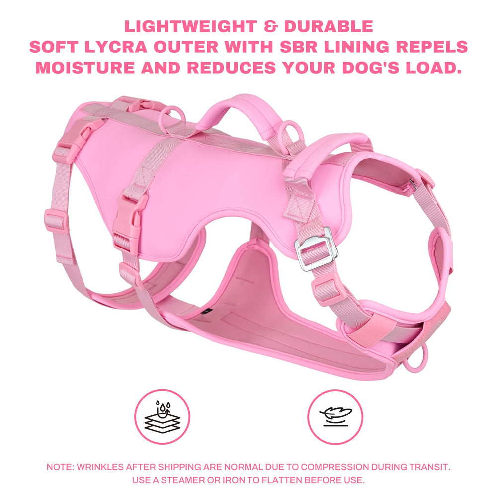 Arblina escape-proof dog harness quick-release-buckle enables easy on-off