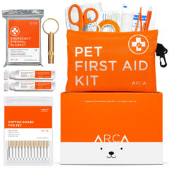 ARCA PET water-resistant first aid pouch keeps essentials dry on rugged hikes.