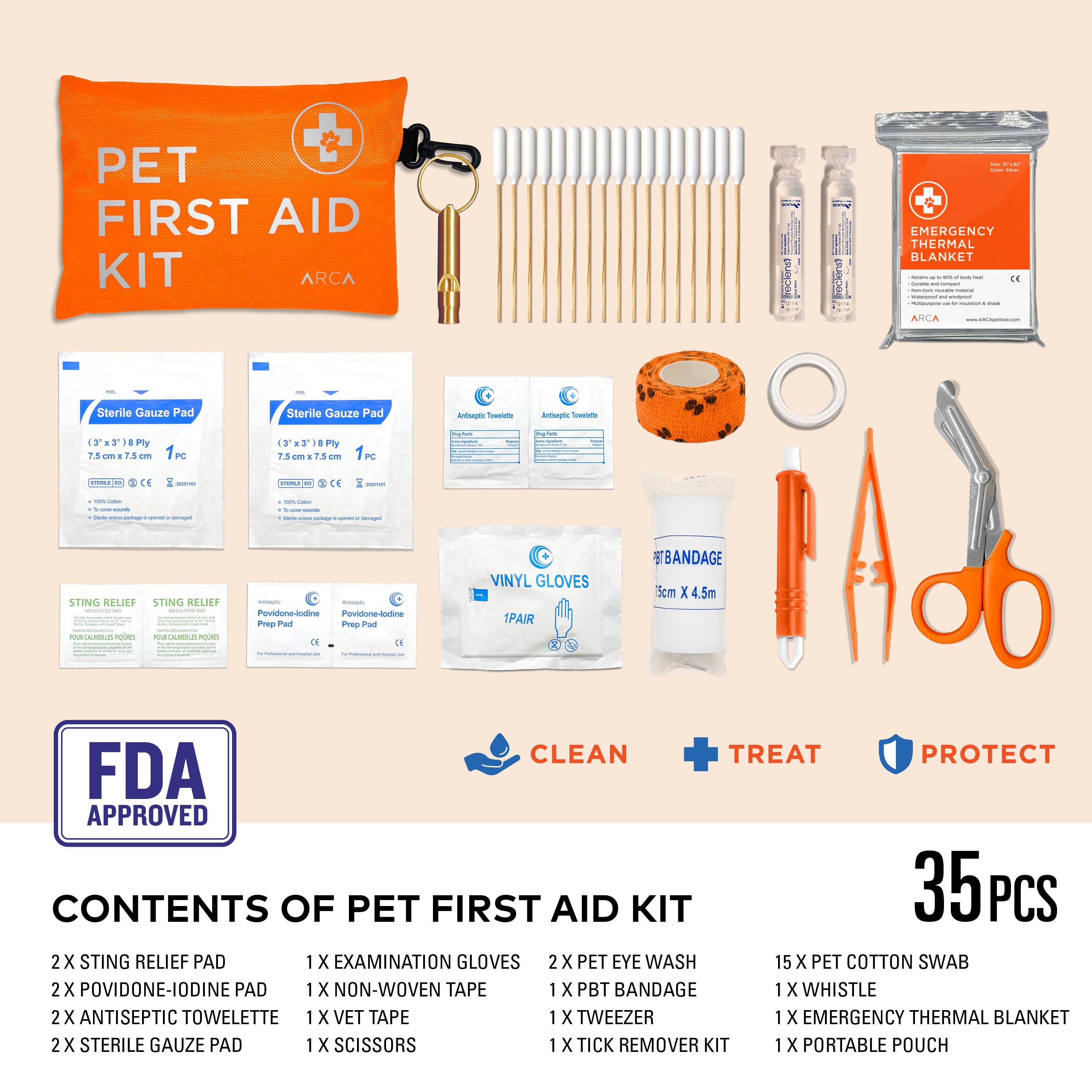 ARCA PET reflective high-visibility pouch aids quick access at dusk.