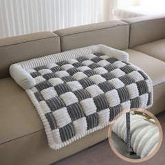 Arcoxiuxiu dark-grey plush fabric cushions for cozy naps