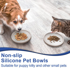 Arespark pet silicone food mat closeup shows durable easy-clean surface for quick mess cleanup.