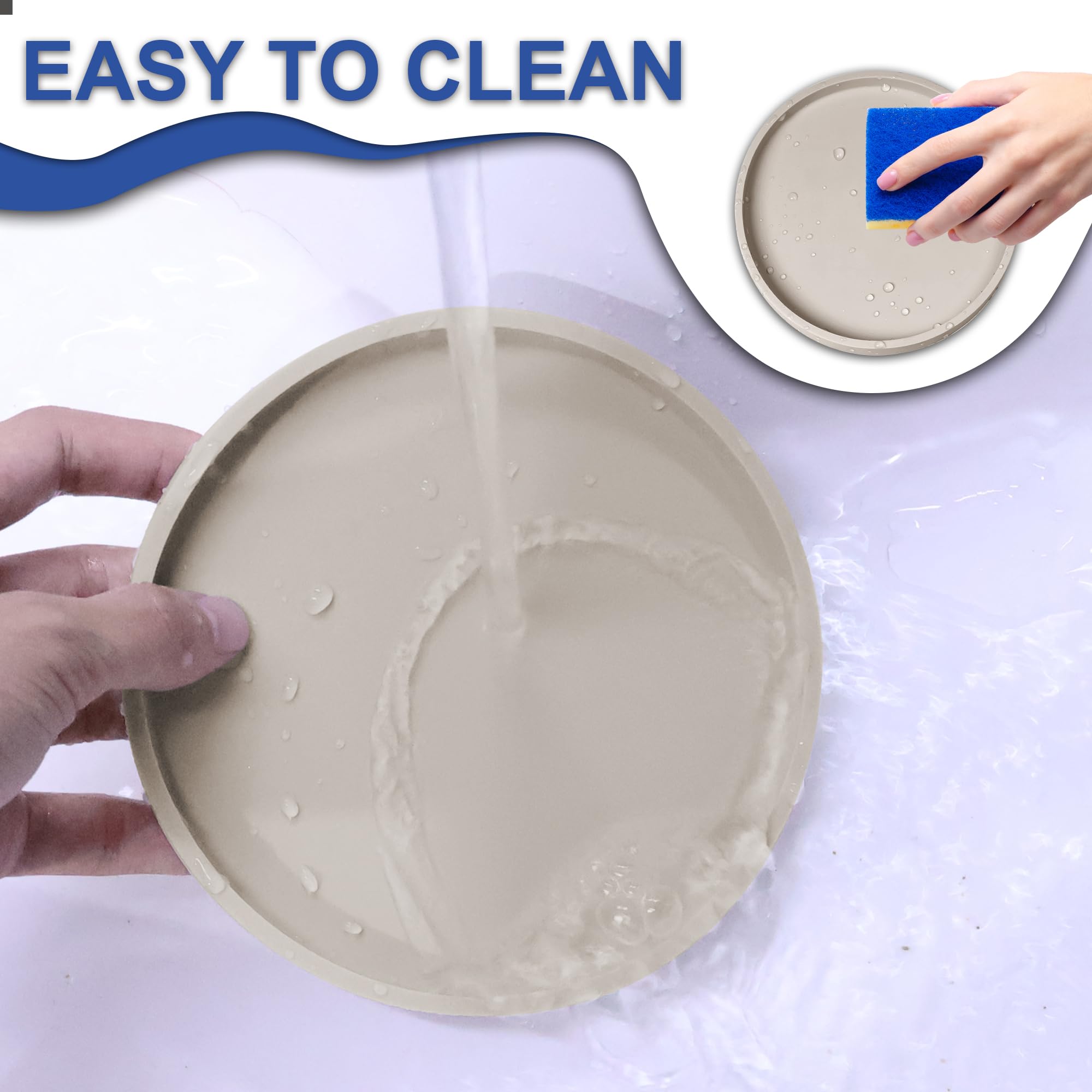 Arespark pet silicone food mat travel-ready works for indoor and outdoor feeding.