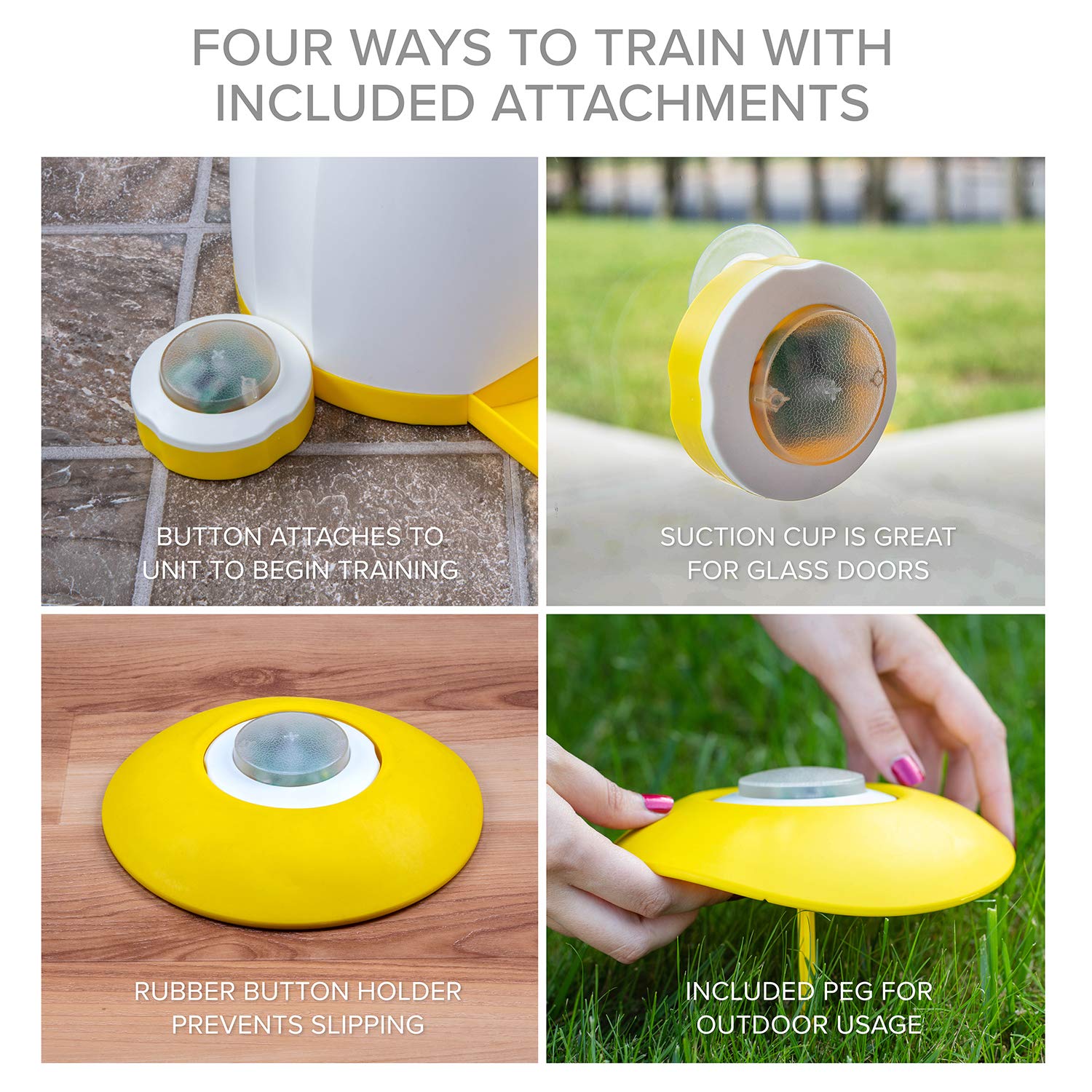 Arf Pets suction cup on glass doors ensuring stable placement during play