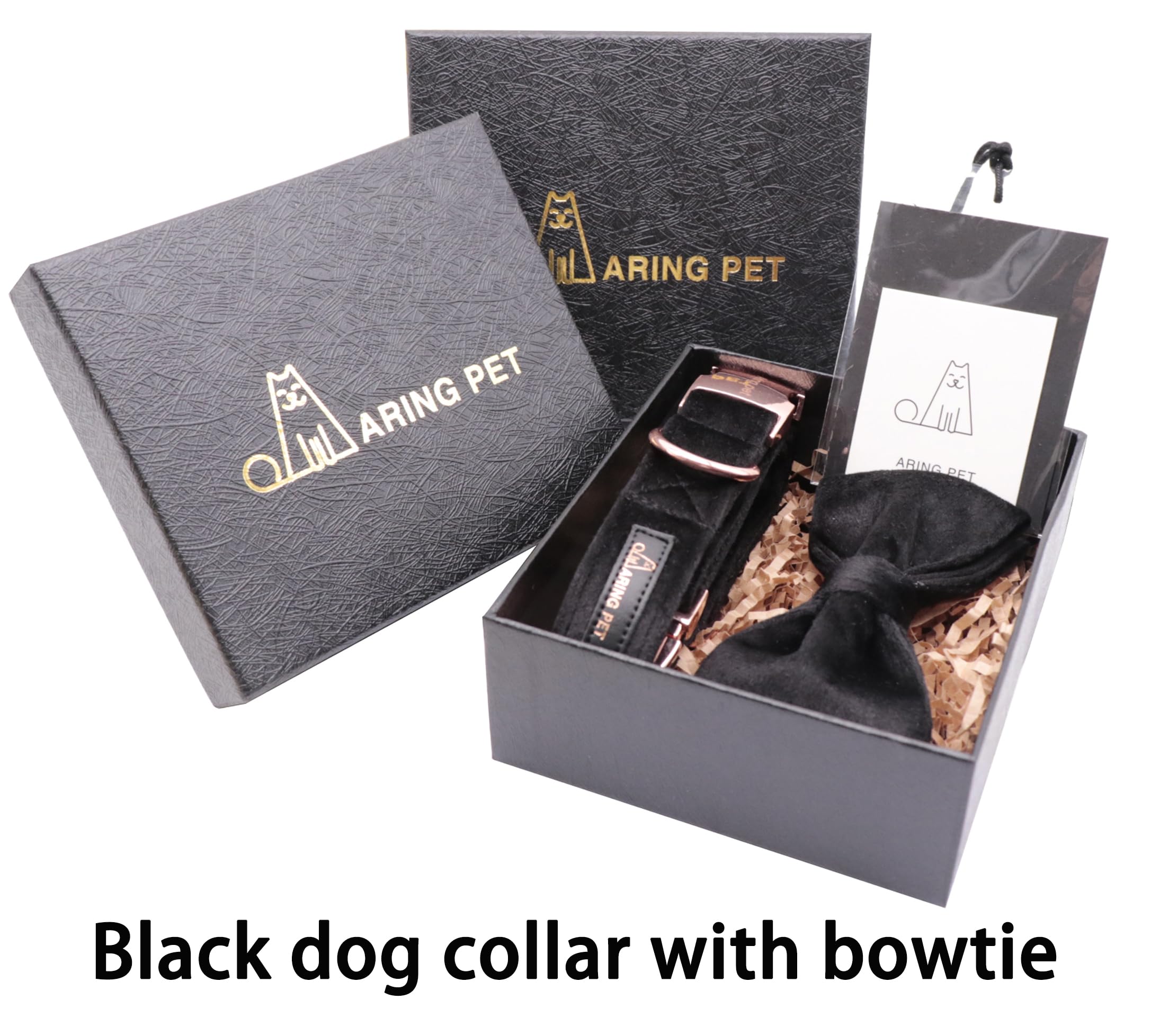 ARING PET Gift packaging presents a stylish collar ready for gifting.