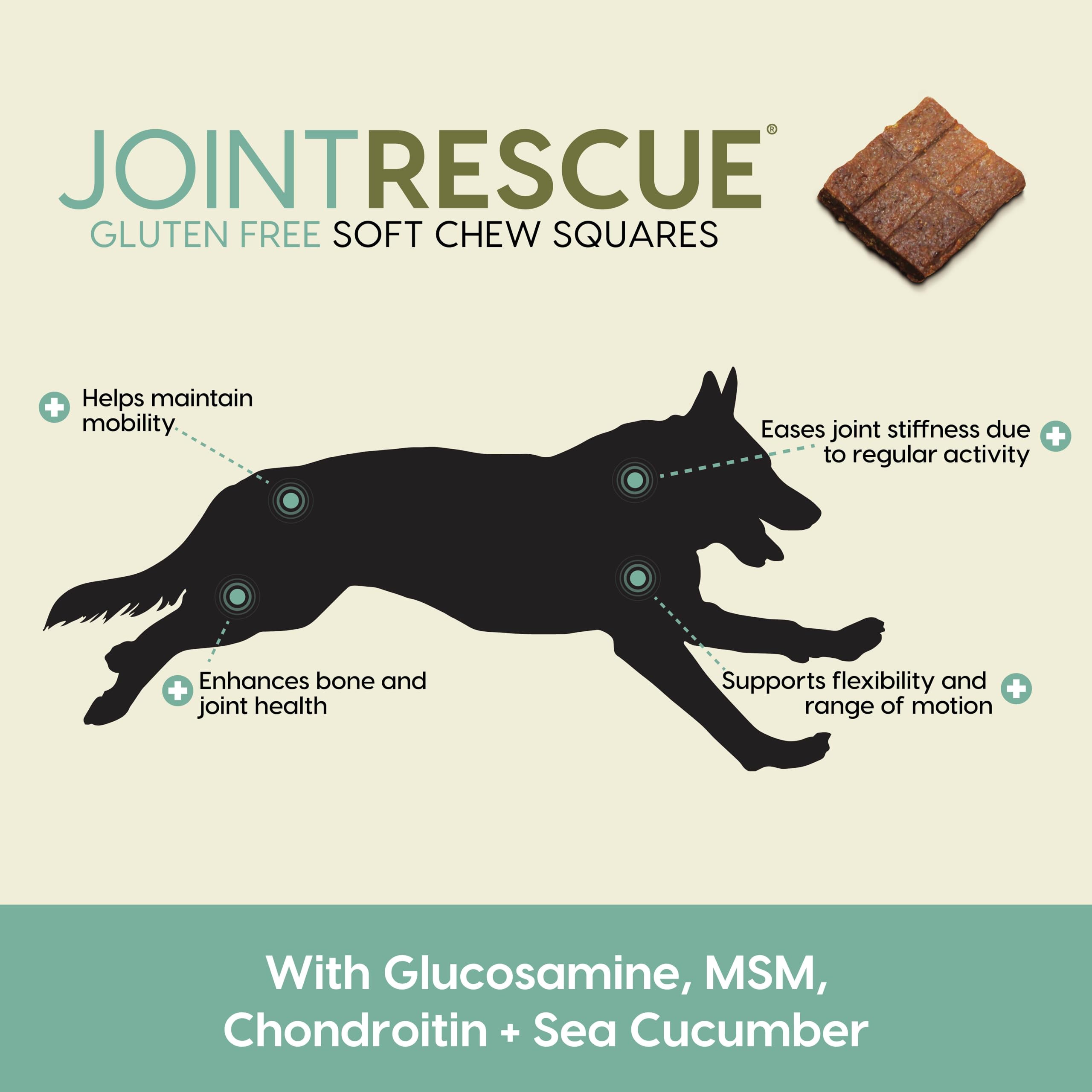 ARK NATURALS Sea Mobility joint rescue label closeup emphasizes glucosamine and chondroitin for mobility.