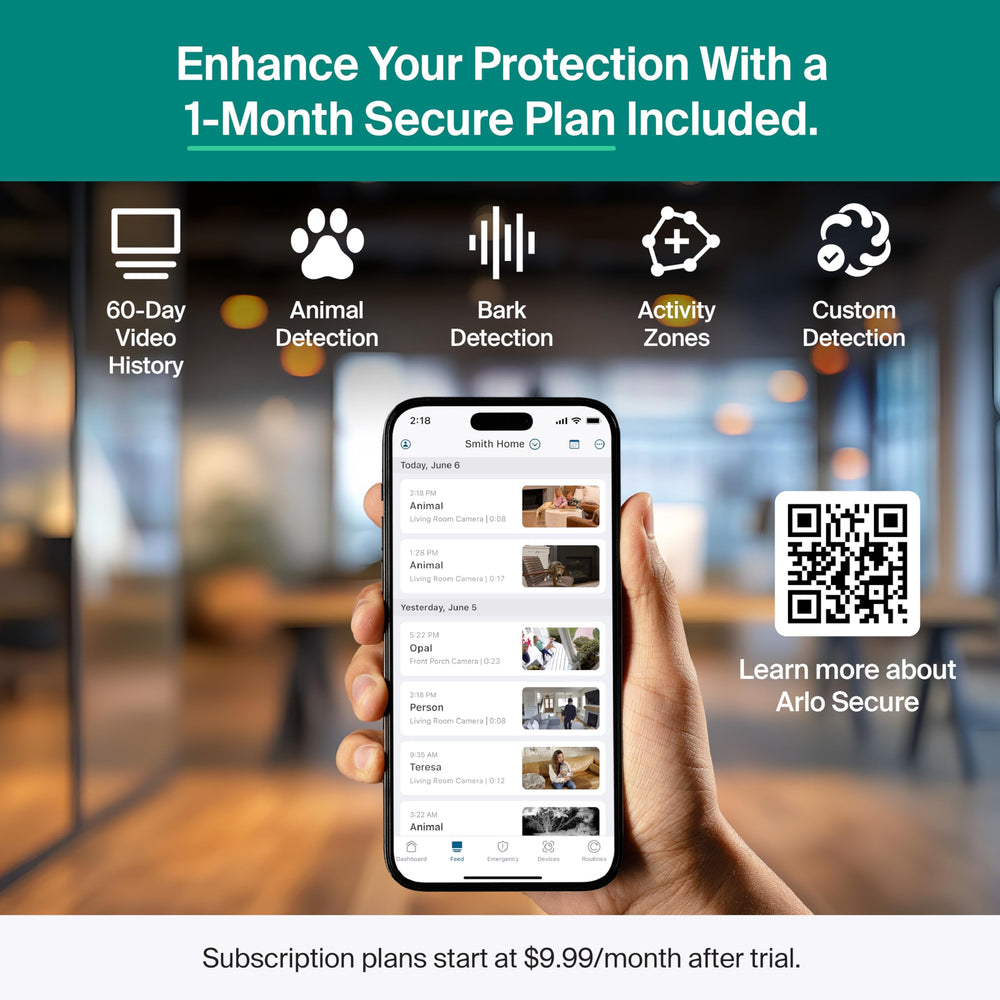 Arlo Essential, alertas personalizadas para eventos específicos