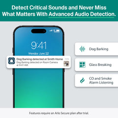 Arlo Essential detecta personas y animales para alertas relevantes