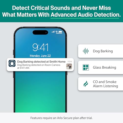 Arlo Essential 2-way audio enables quick talks with family or pets.