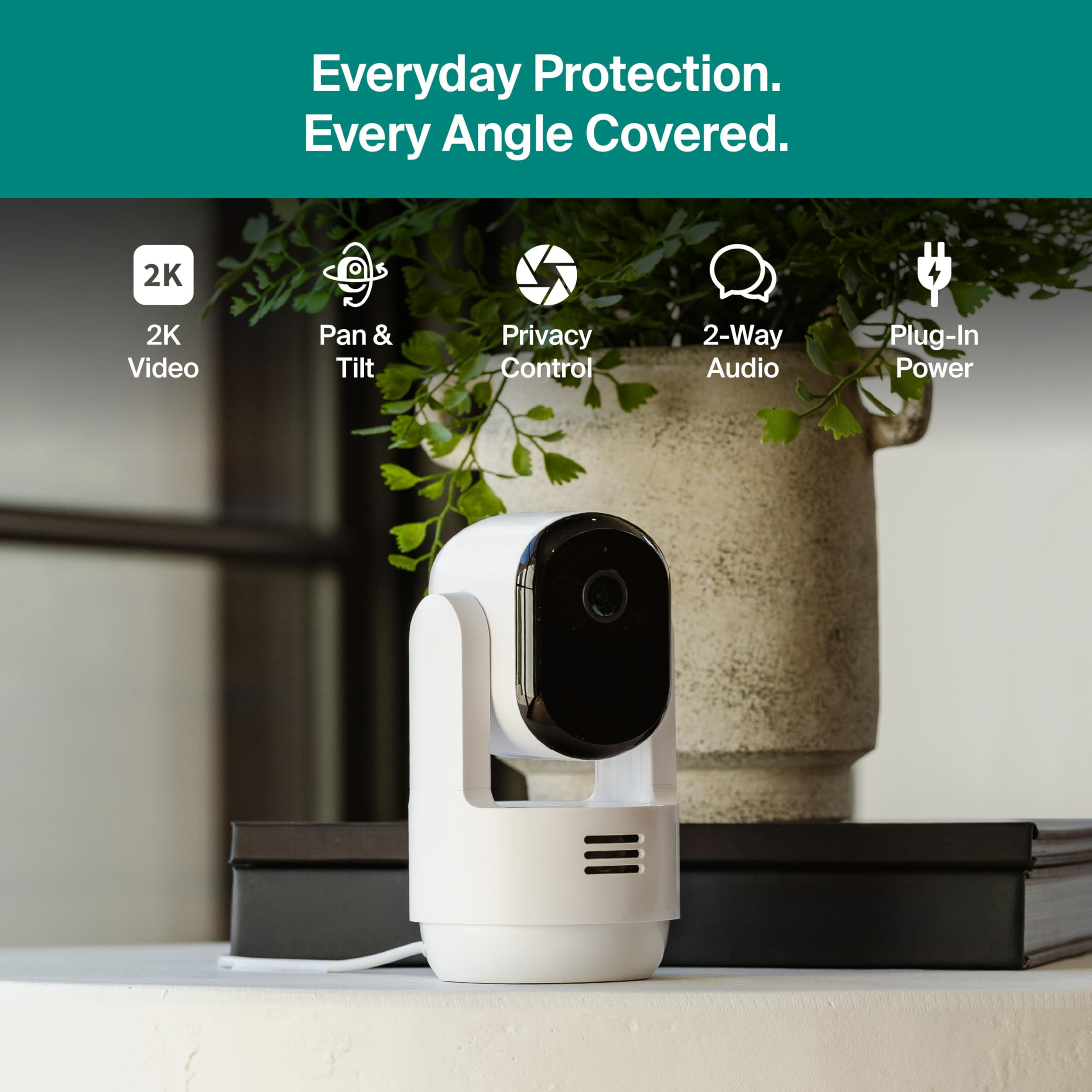 Arlo Essential, sirena integrada para disuadir actividad no deseada