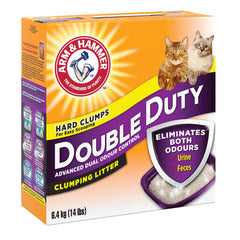 Arm & Hammer Double Duty Cat Litter dust-free design reduces tracking and mess.