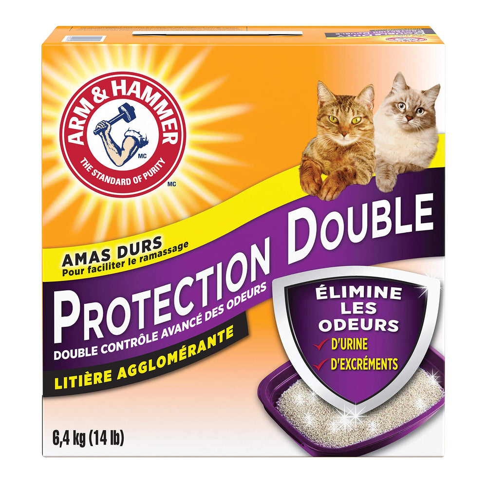 Arm & Hammer Double Duty Cat Litter low-tracking to keep floors cleaner.