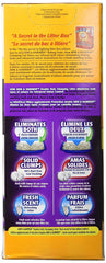 Arm & Hammer Double Duty Cat Litter odor control with activated charcoal.