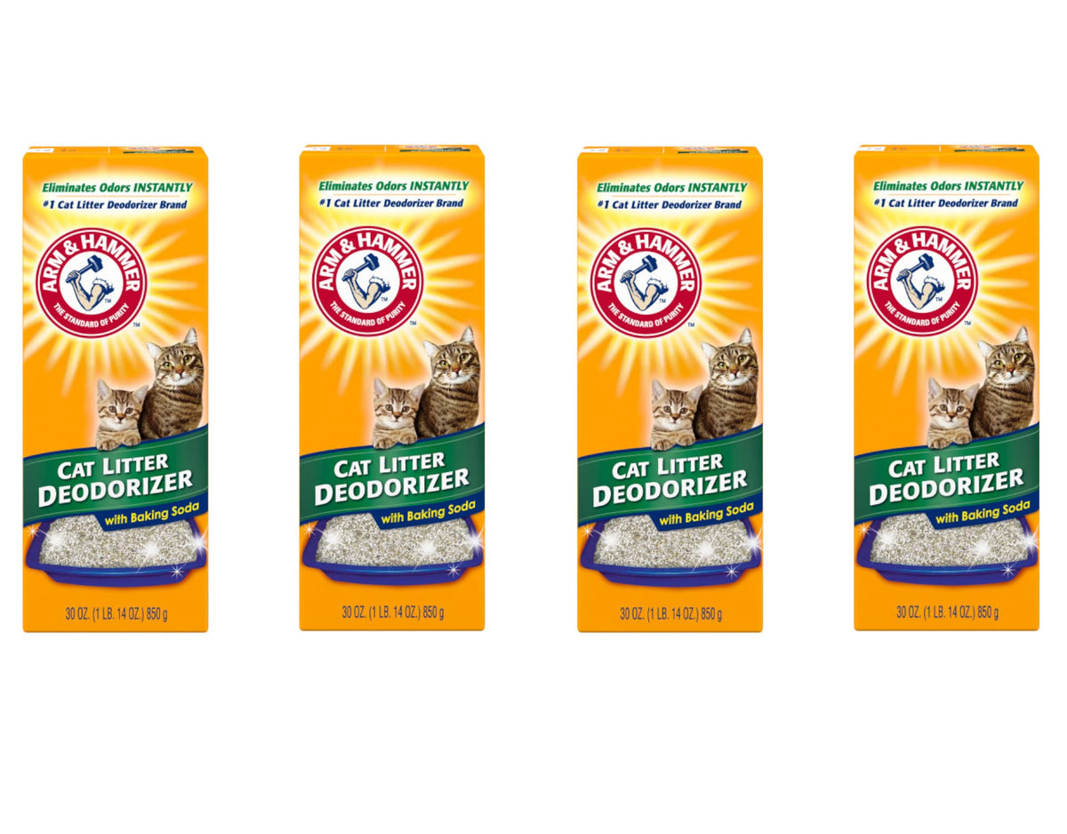 Arm & Hammer cat litter deodorizer pack front 30oz for a fresher litter box.