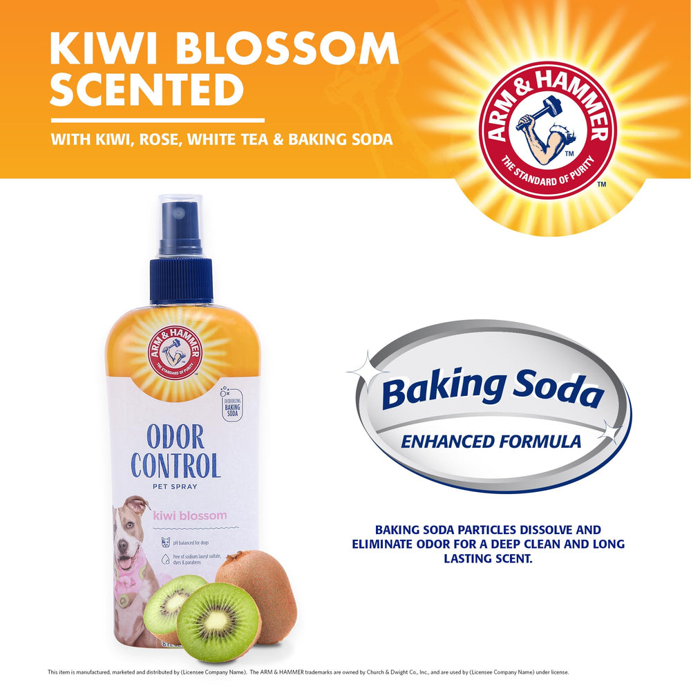 Arm & Hammer dog care spray application hands demonstrates easy coat massage.
