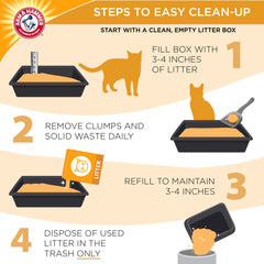 Arm & Hammer Double Duty Litter weighs about half as much for easy handling.